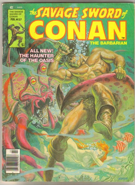 Small Savage Sword of Conan comic magazine collection of 5