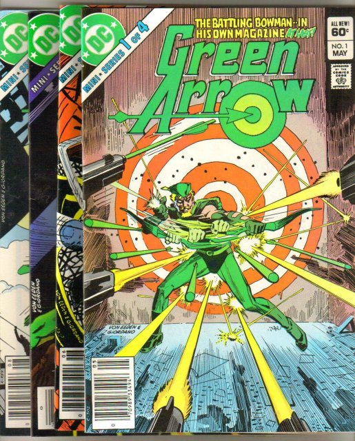 Green Arrow 4 issue mini series all near mint