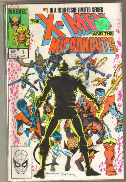 X-Men and the Micronauts 4 issue mini series in near mint condition