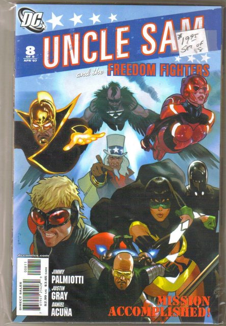 Uncle Sam 8 issue mini series originals and in mint condition