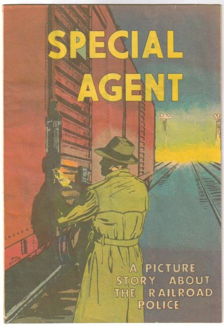 Special Agent railroad detective promotional comic book