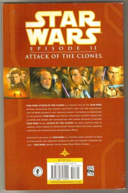 Star Wars Episode II Attack of the Clones trade paperback brand new mint
