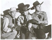 Johnny Mack Brown and co-stars black and white glossy photo 8 by 10