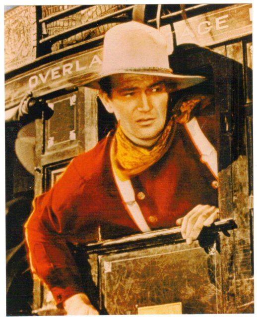 John Wayne Stagecoach glossy color photo 8 by 10