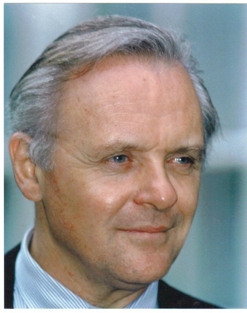 Anthony Hopkins color 8 by 10 glossy photograph