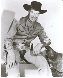 Wild Bill Elliot black and white glossy 8 by 10 photograph
