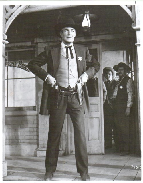 Randolph Scott black and white glossy 8 by 10 photograph