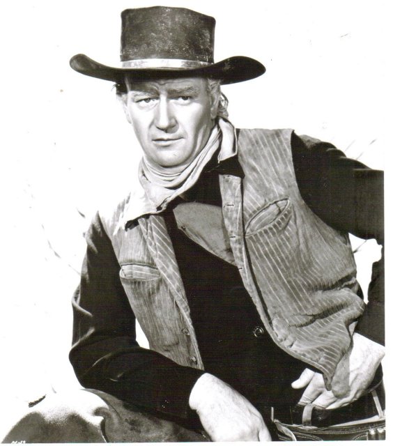 John Wayne Red River black and white glossy 8 by 10 photograph