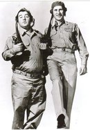 Abbott and Costello Buck Private black and white glossy 8 by 10 photograph