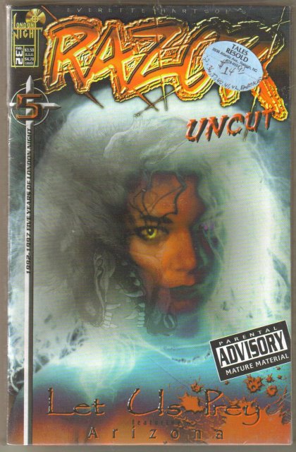 Razor Uncut comic book collection near mint to mint (7 issues)
