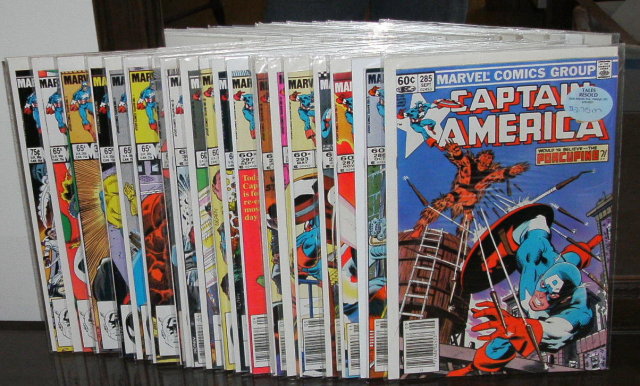 Captain America collection of 20 comic books mostly mint