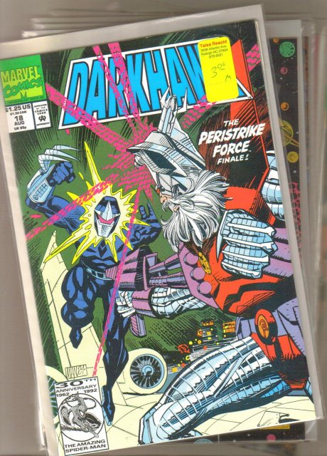 A miscellaneous collection of 6 different Darkhawk comic books all mint 9.8