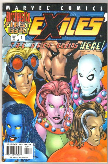 Exiles #1 comic book mint 9.8