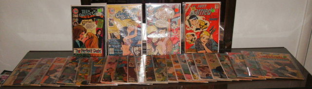 25 issue assortment of Charlton romance comics from the 60's and 70's