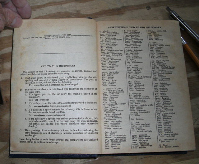 Webster's Dictionary edited by John Gage Allee 1977 edition