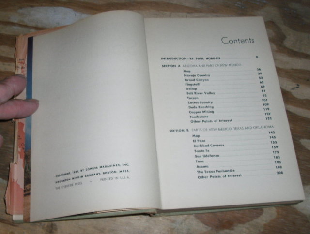 Look at America the Southwest 1947 hardback by the editors of Look