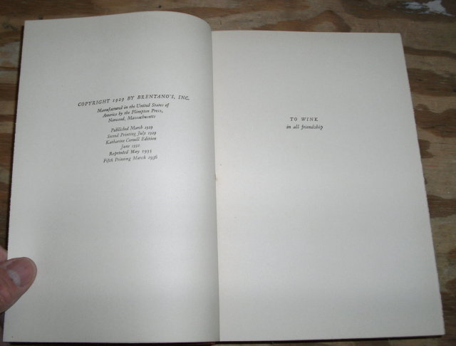 The Brownings a Victorian Idyll 1936 fifth printing