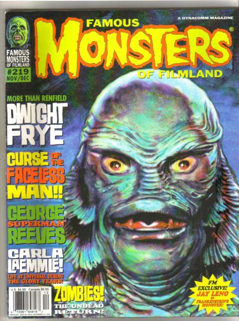 Famous Monsters of Filmland magazine #219 near mint 9.4