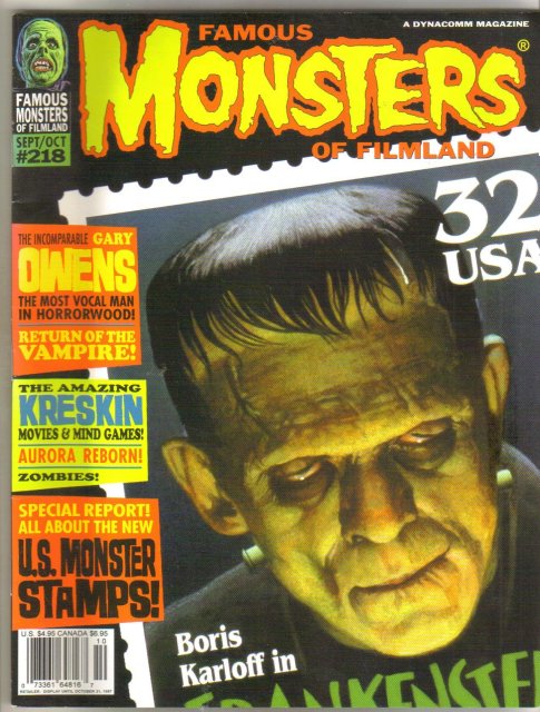 Famous Monsters of Filmland magazine #218 near mint 9.4