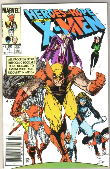 Heroes for Hope starring the X-men #1 comic book near mint 9.4