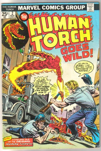 The Human Torch #2 comic book fine/very fine 7.0