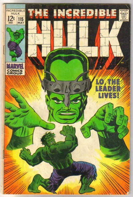 Incredible Hulk #115 comic book very good 4.0