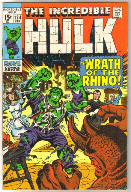 Incredible Hulk #124 comic book very good/fine 5.0