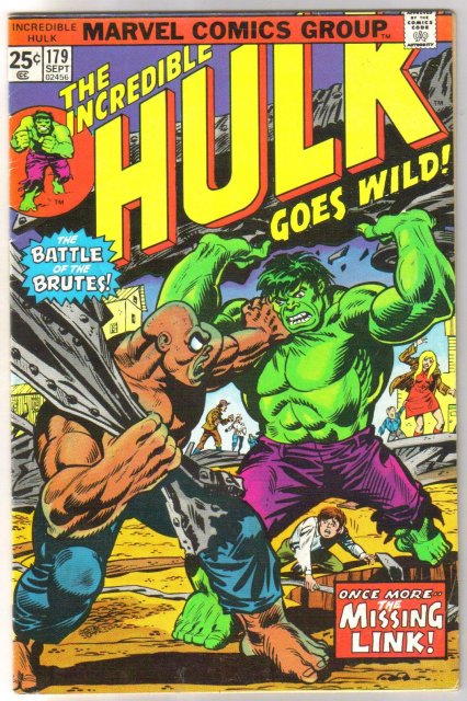 Incredible Hulk #179 comic book fine 6.0