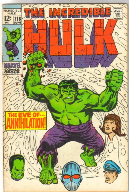 Incredible Hulk #116 comic book fine 6.0