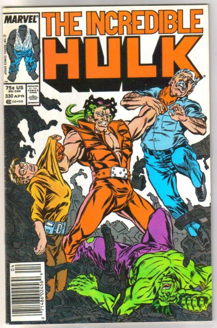 Incredible Hulk #330 comic book fine 6.0