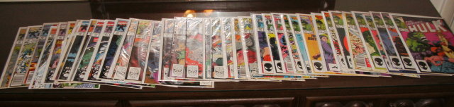 Incredible Hulk collection of 38 comic books average grade near mint #s 311 thru 392