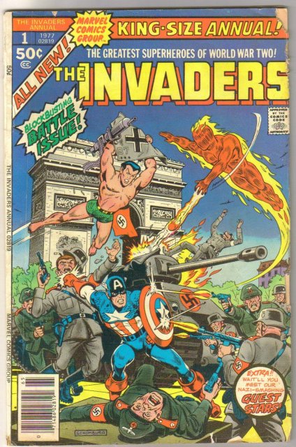 The Invaders Annual#1 comic book very good 4.0