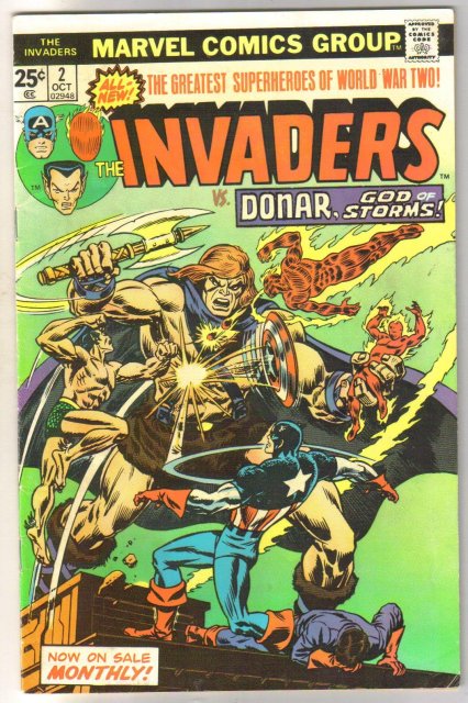 Invaders #2 comic book fine 6.0