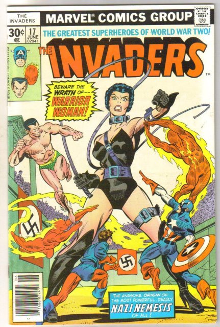 Invaders #17 comic book very fine/near mint 9.0