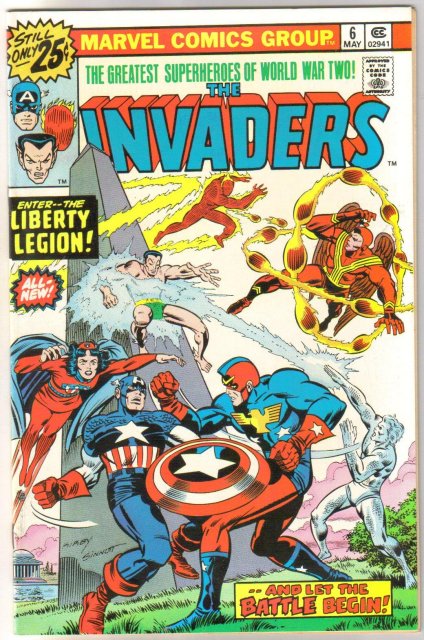 Invaders #6 comic book near mint 9.4