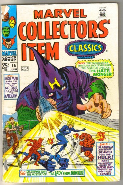 Marvel Collectors' Item Classics #15 comic book very good 4.0