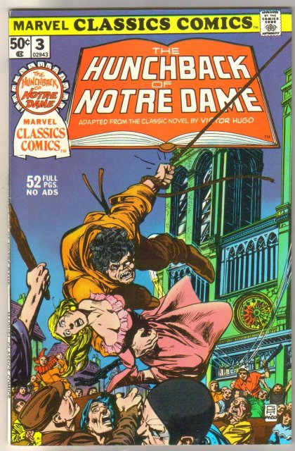 Marvel Classics Comics #3 The Hunchback of Notre Dame comic book very fine/near mint 9.0