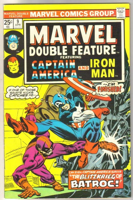Marvel Double Feature #9 comic book fine/very fine 7.0