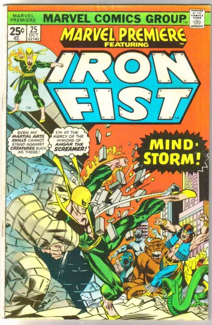Marvel Premiere #25 featuring Iron Fist comic book vg/fn 5.0