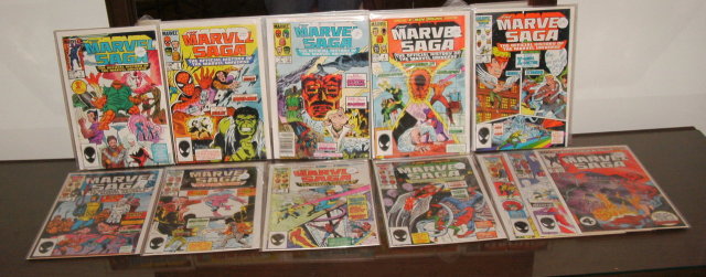 Marvel Saga 12 issue comic book collection
