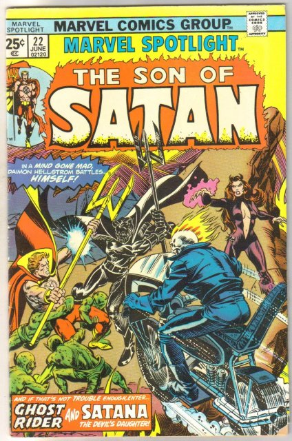 Marvel Spotlight on The Son of Satan #22 comic book fine 6.0