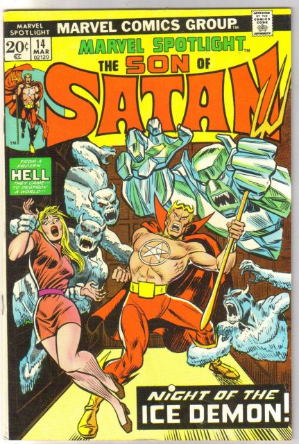 Marvel Spotlight on The Son of Satan #14 comic book very fine 8.0