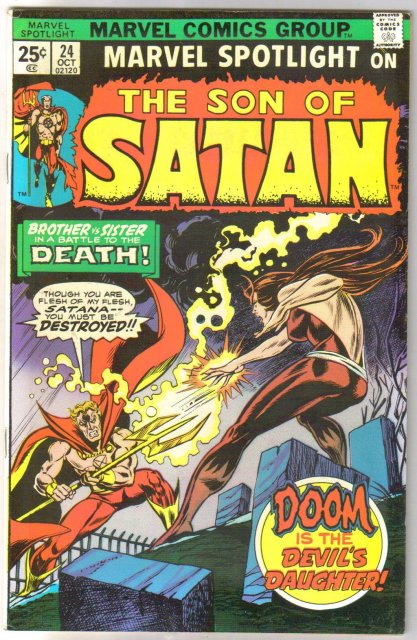 Marvel Spotlight on The Son of Satan #24 comic book very fine 8.0