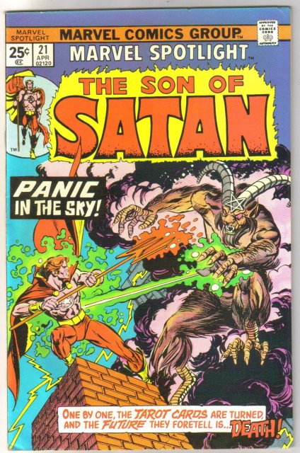 Marvel Spotlight on The Son of Satan #21 comic book very fine 8.0