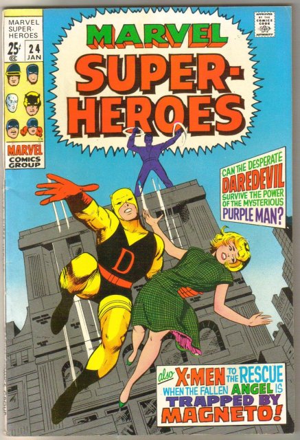 Marvel Super-heroes #24 Daredevil and X-Men comic book very fine 8.0