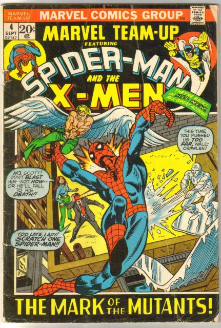 Marvel Team-up #4 featuring Spider-man and X-men comic book good/very good 3.0