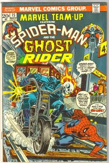 Marvel Team-up #15 featuring Spider-man and Ghost Rider comic book fine/very fine 7.00