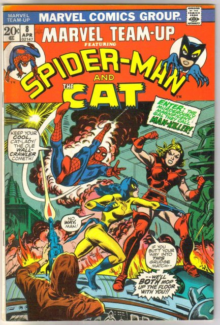 Marvel Team-up #8 featuring Spider-man and the Cat comic book fine/very fine 7.00