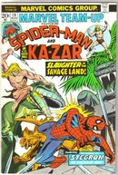 Marvel Team-up #19 featuring Spider-man and Kazar comic book very fine 8.0