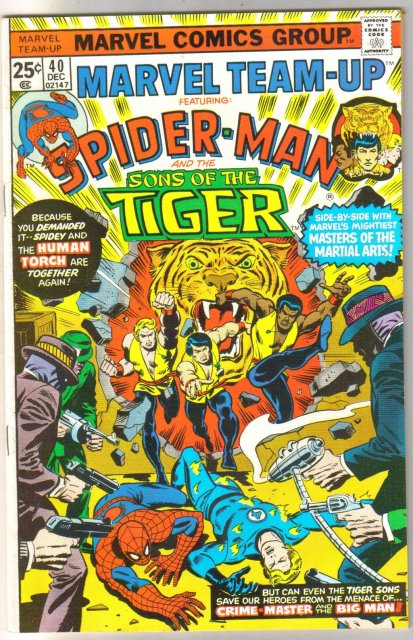 Marvel Team-up #40 featuring Sons of the Tiger comic book near mint 9.4